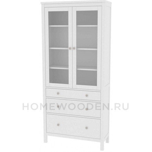 Шкаф для посуды Кантри 23 из массива