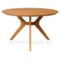 Cтол Раунд 3 массив дуба — 120х120