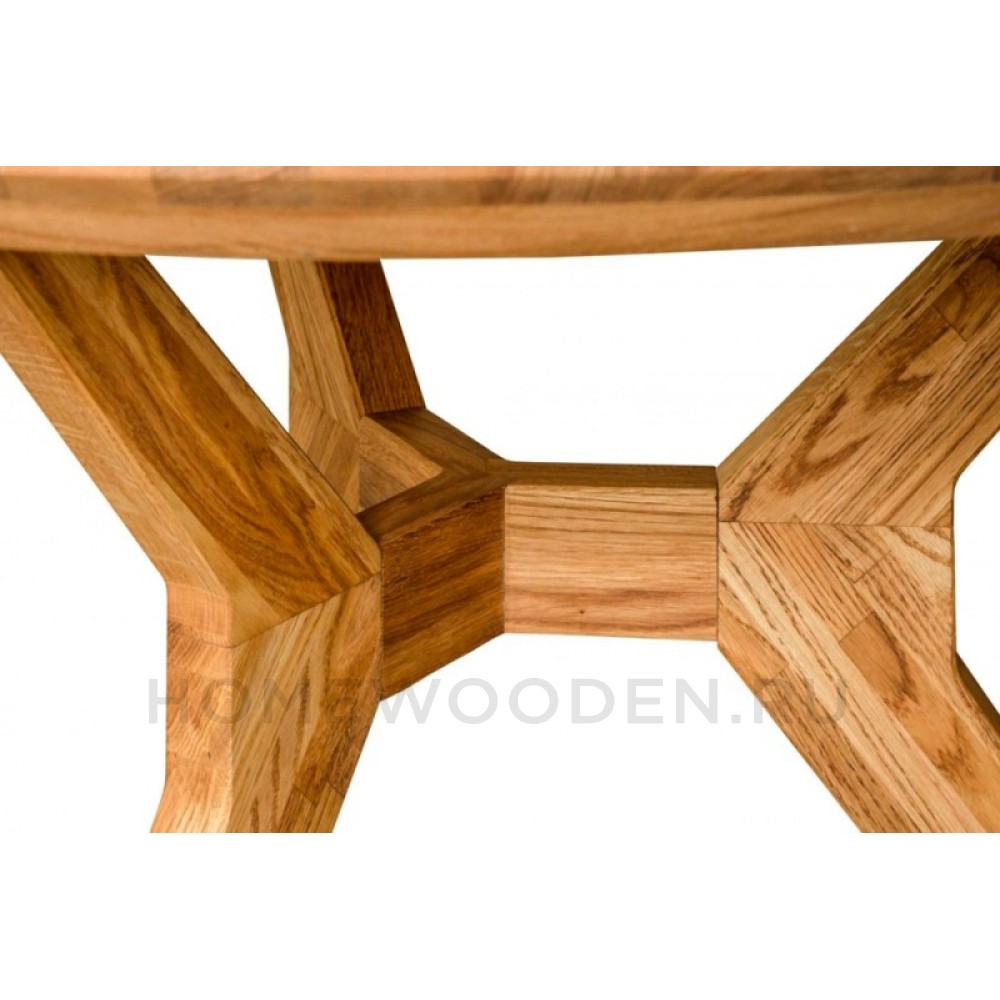 Cтол Раунд 3 массив дуба — 120х120