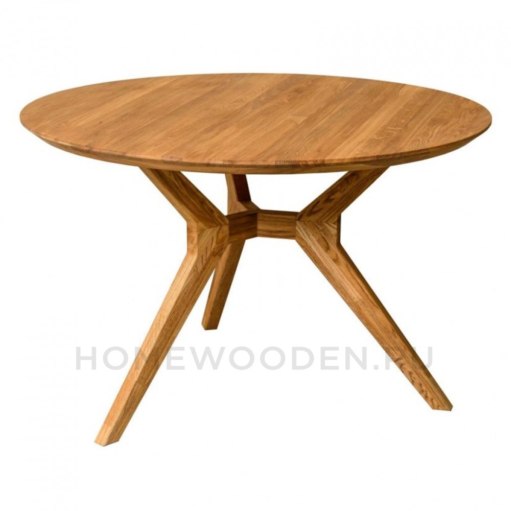 Cтол Раунд 3 массив дуба — 120х120