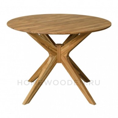 Cтол Раунд 4 массив дуба — 105х105