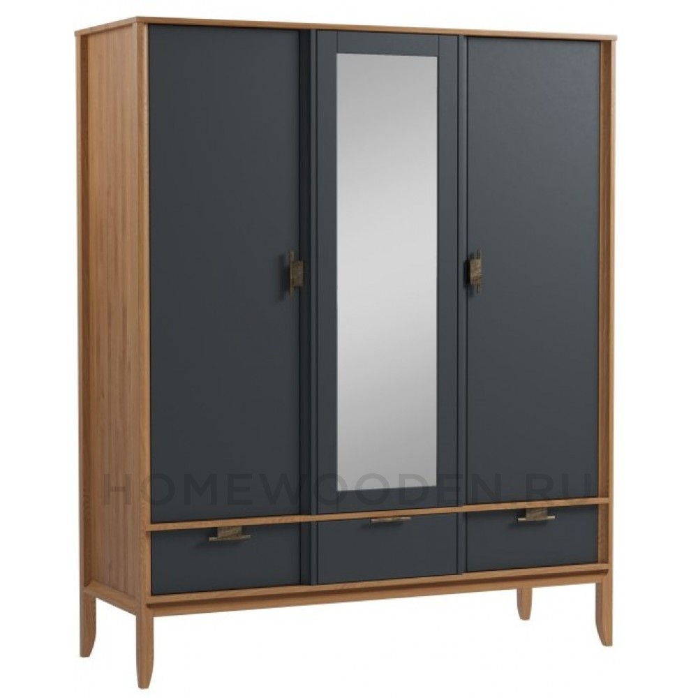 Шкаф 3х дверный с зеркалом Бридж