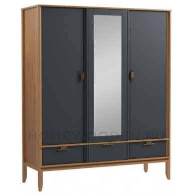 Шкаф 3х дверный с зеркалом Бридж