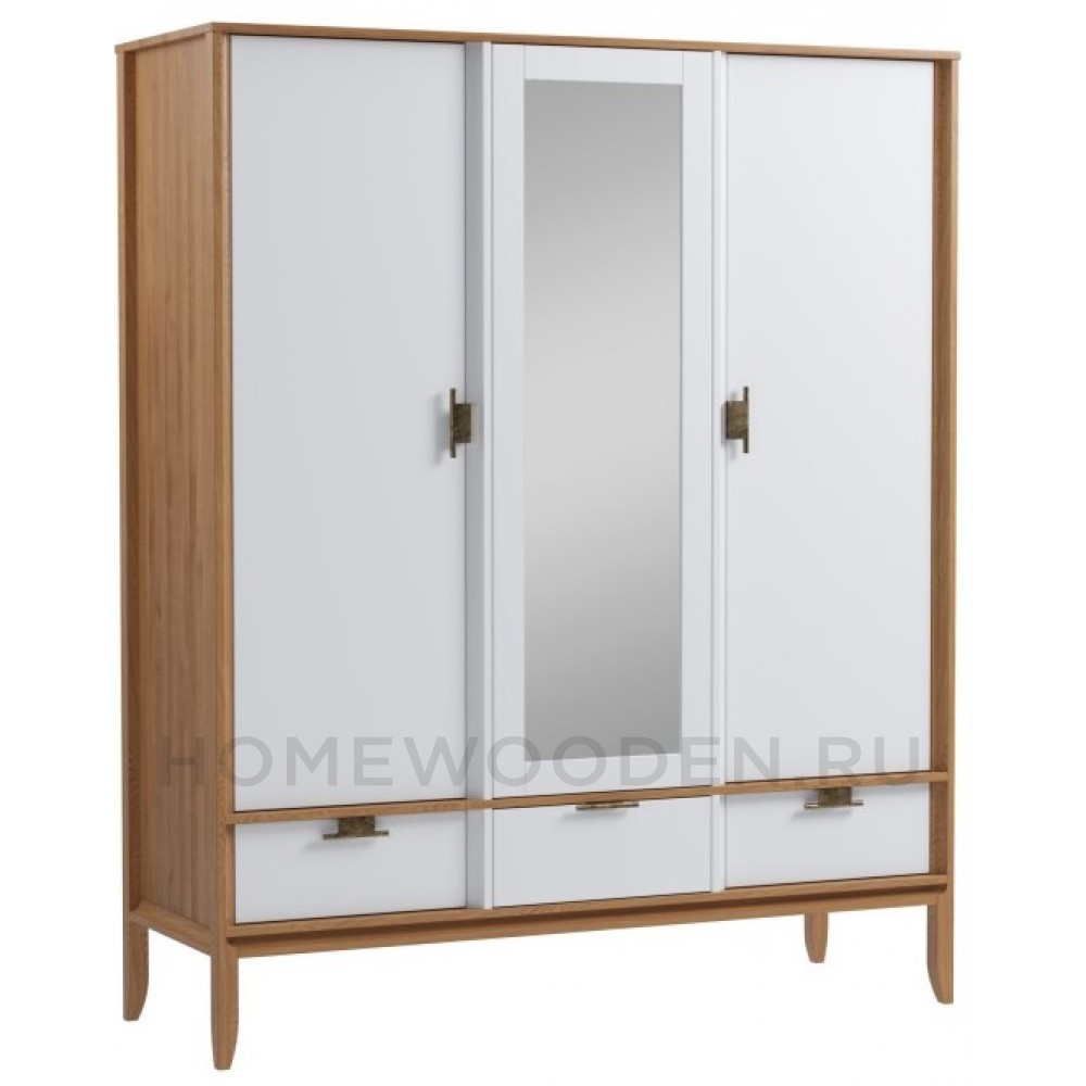 Шкаф 3х дверный с зеркалом Бридж