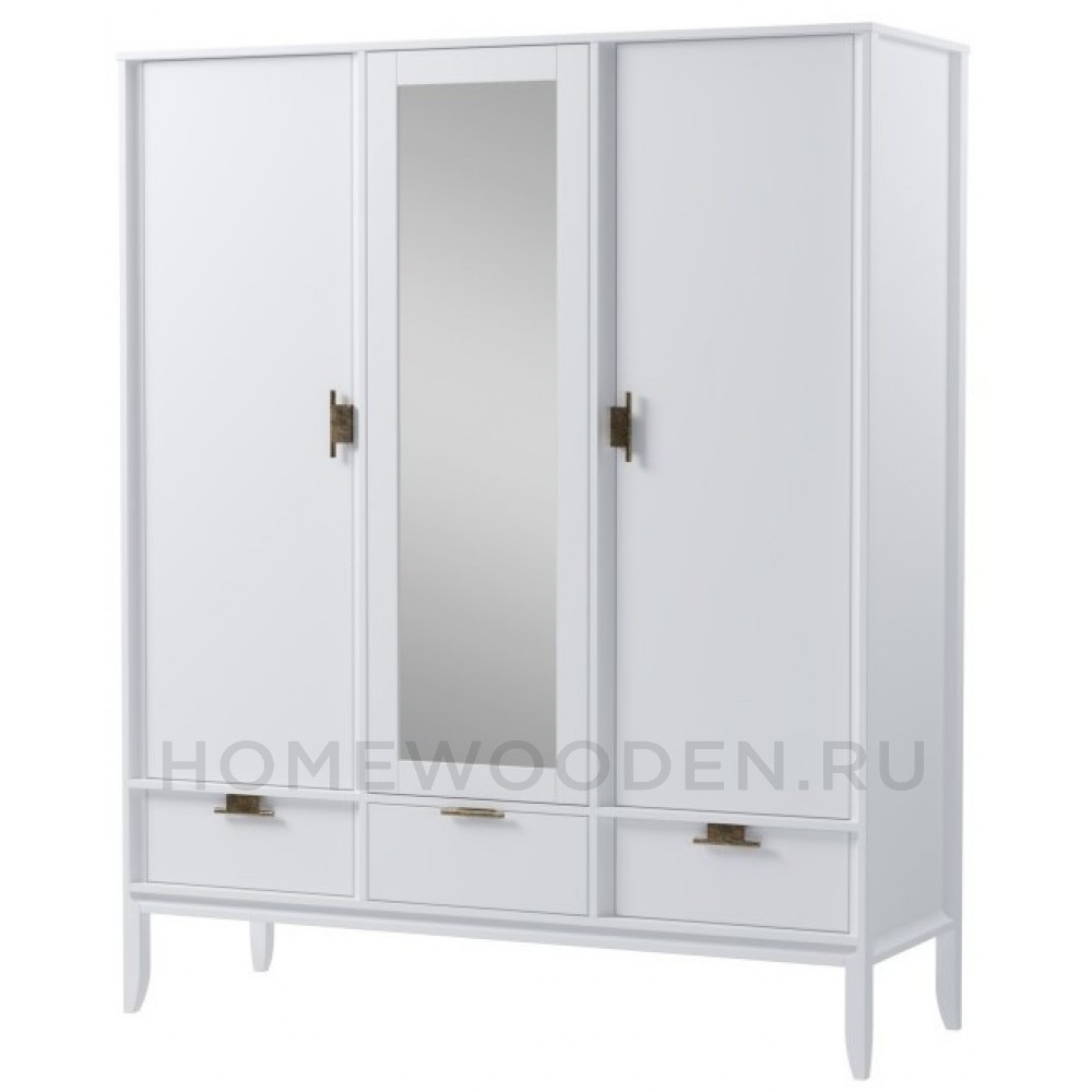 Шкаф 3х дверный с зеркалом Бридж