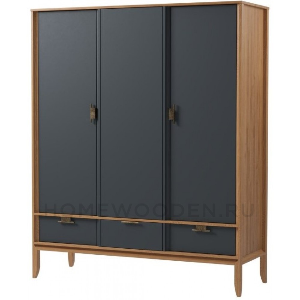 Шкаф 3х дверный с глухими дверями Бридж