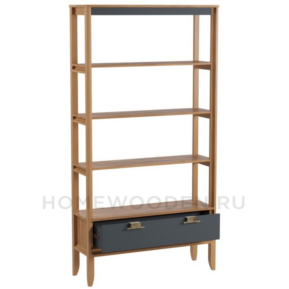 Стеллаж Бридж сквозной широкий с 1 ящиком