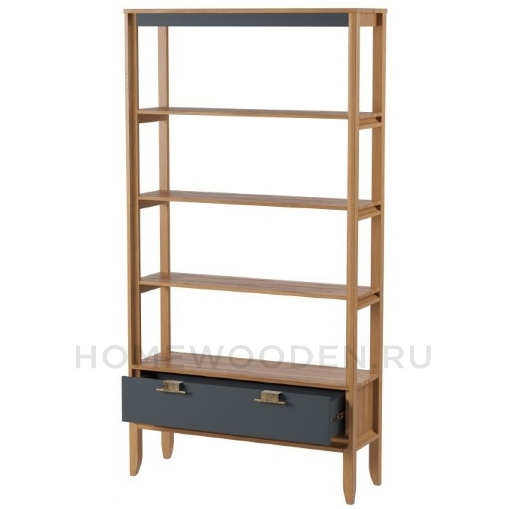 Стеллаж Бридж сквозной широкий с 1 ящиком