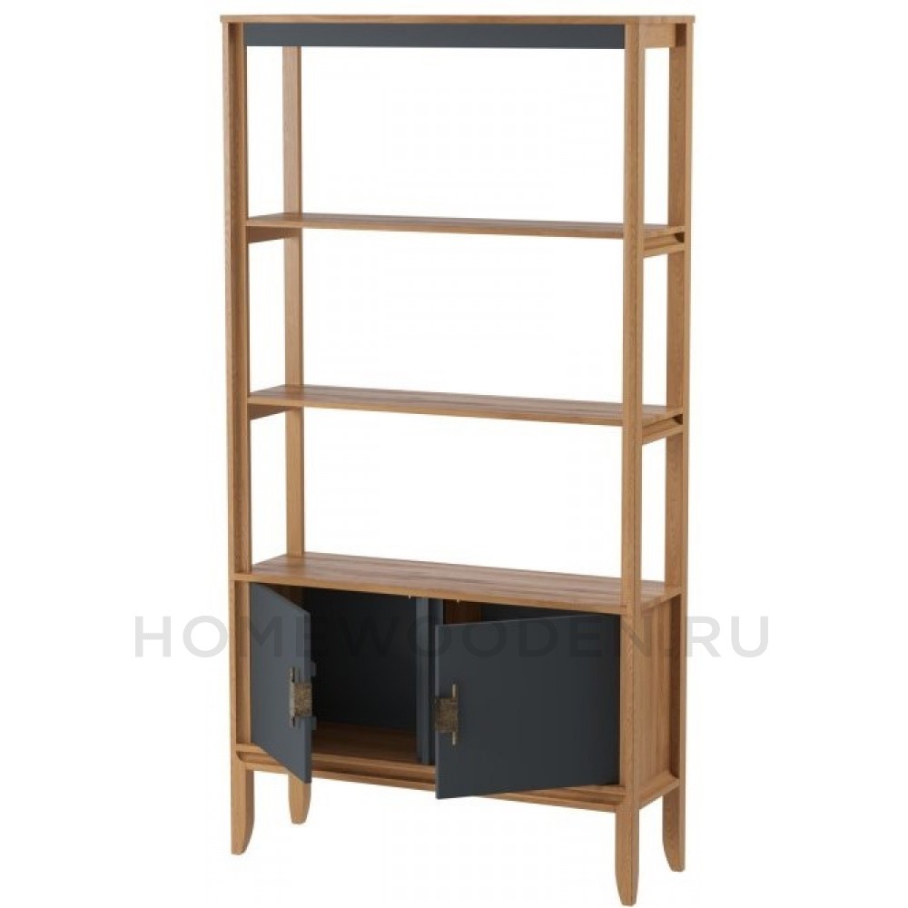 Стеллаж Бридж сквозной широкий с 2 дверями