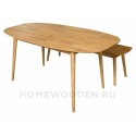 Стол обеденный Сканди 2.1 из массива дуба 180*90