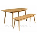 Стол обеденный Сканди 2.1 из массива дуба 180*90