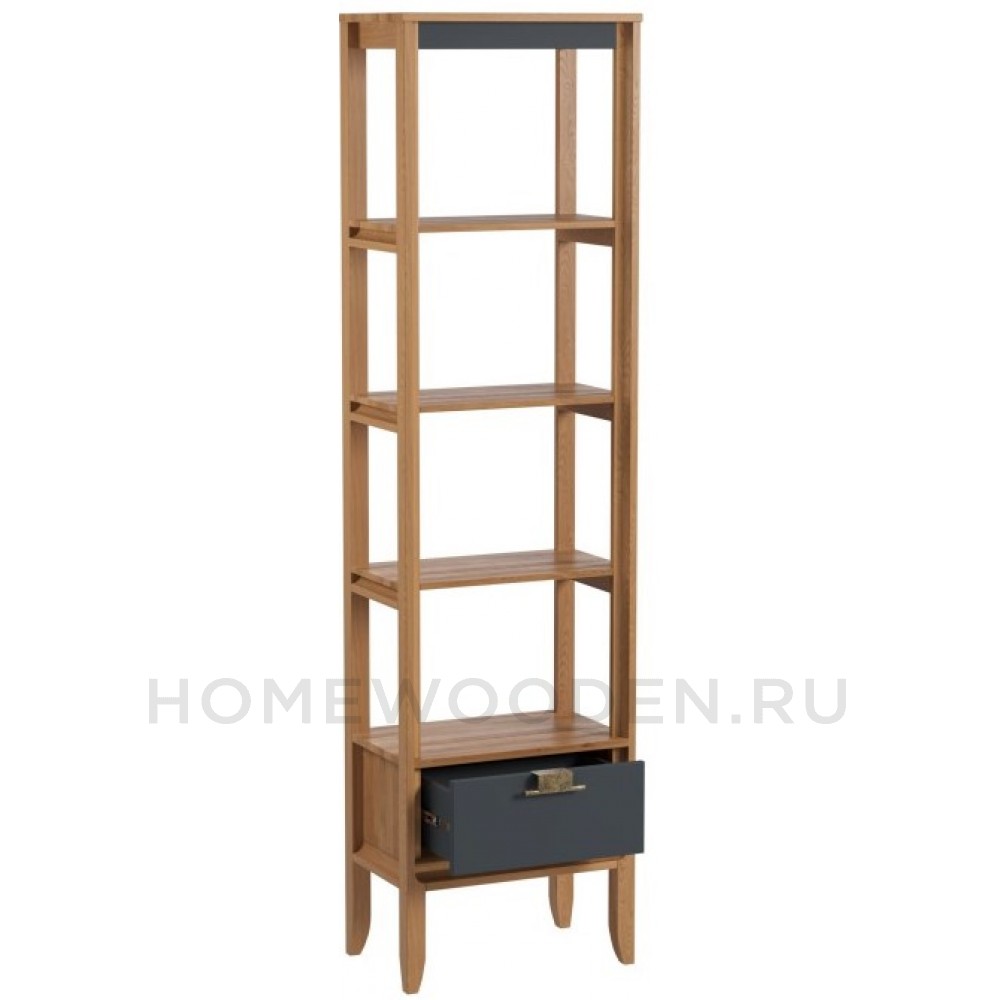 Стеллаж Бридж сквозной узкий с 1 ящиком