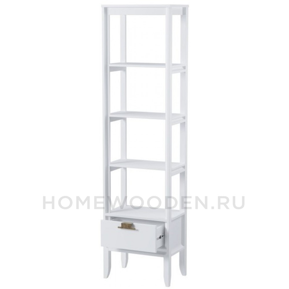 Стеллаж Бридж сквозной узкий с 1 ящиком