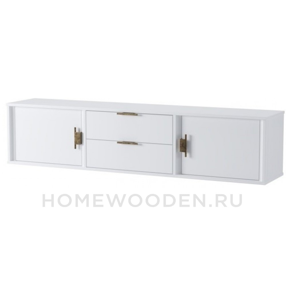 Тумба ТВ Бридж подвесная 2 двери 2 ящика