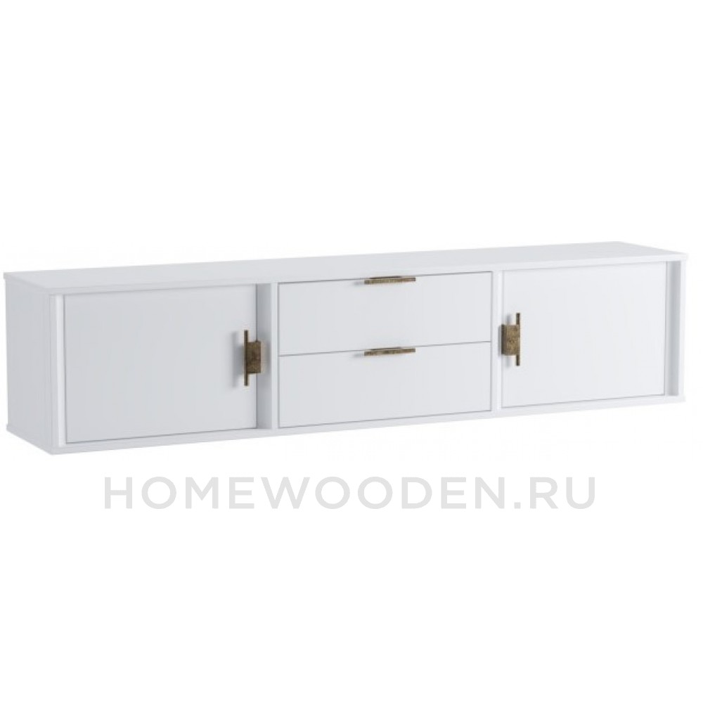 Тумба ТВ Бридж подвесная 2 двери 2 ящика