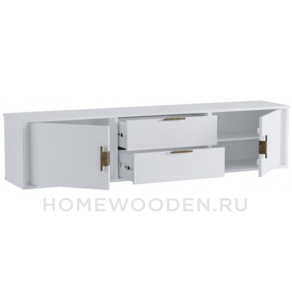Тумба ТВ Бридж подвесная 2 двери 2 ящика