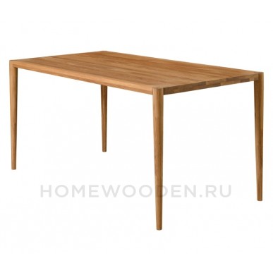 Стол обеденный Мидсенчури из массива дуба 162*82