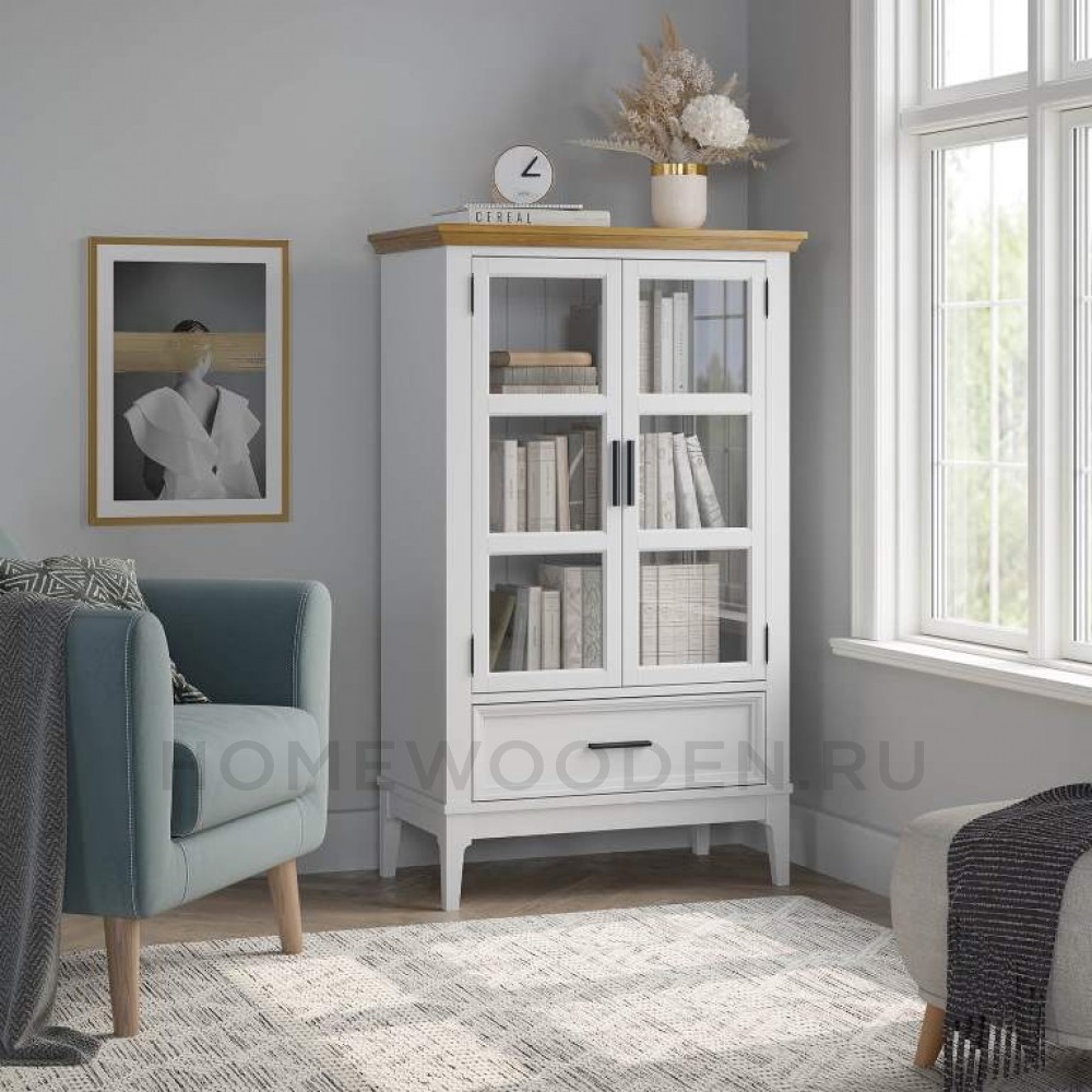 Шкаф для посуды Квадро-С 21 из массива сосны