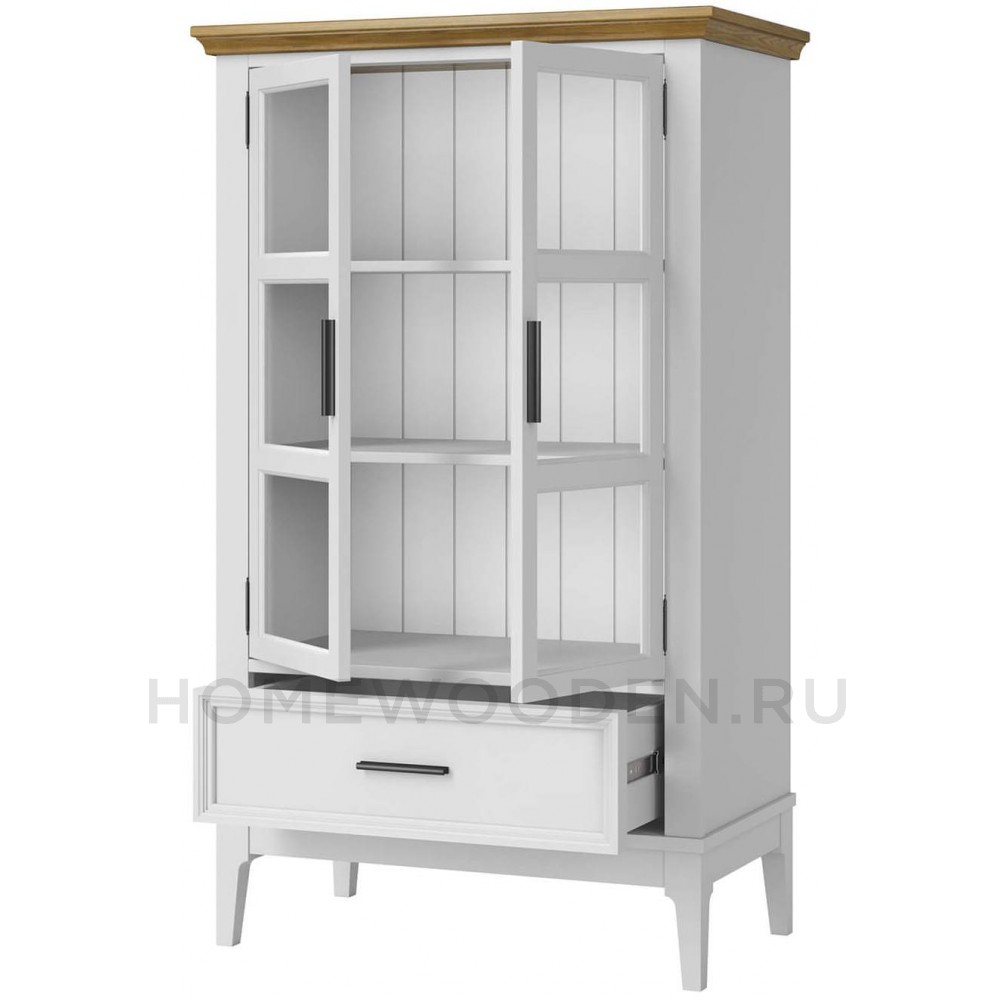 Шкаф для посуды Квадро-С 21 из массива сосны