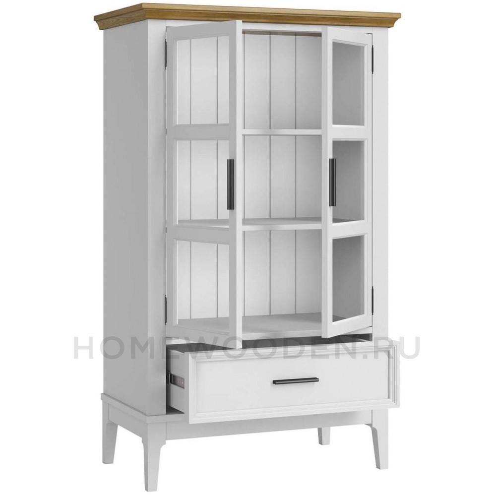 Шкаф для посуды Квадро-С 21 из массива сосны