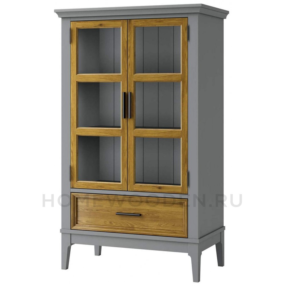 Шкаф для посуды Квадро-С 21 из массива сосны