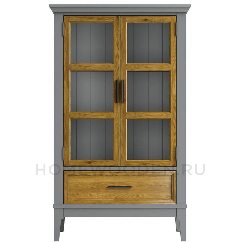 Шкаф для посуды Квадро-С 21 из массива сосны