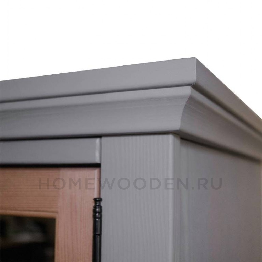 Шкаф для посуды Квадро-С 21 из массива сосны