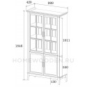 Шкаф для посуды Квадро-С 22-185