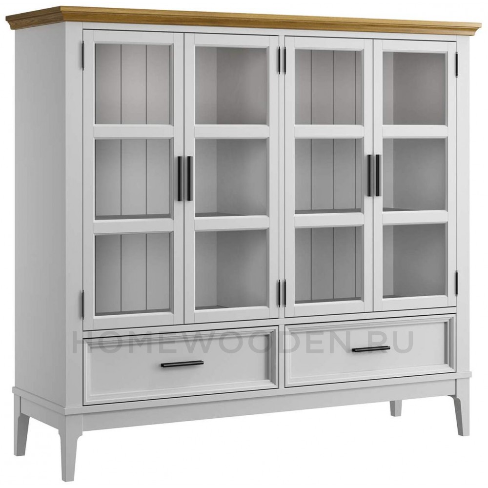 Шкаф для посуды Квадро-С 42 из массива сосны