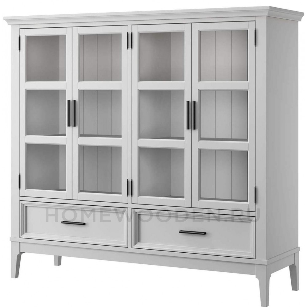 Шкаф для посуды Квадро-С 42 из массива сосны