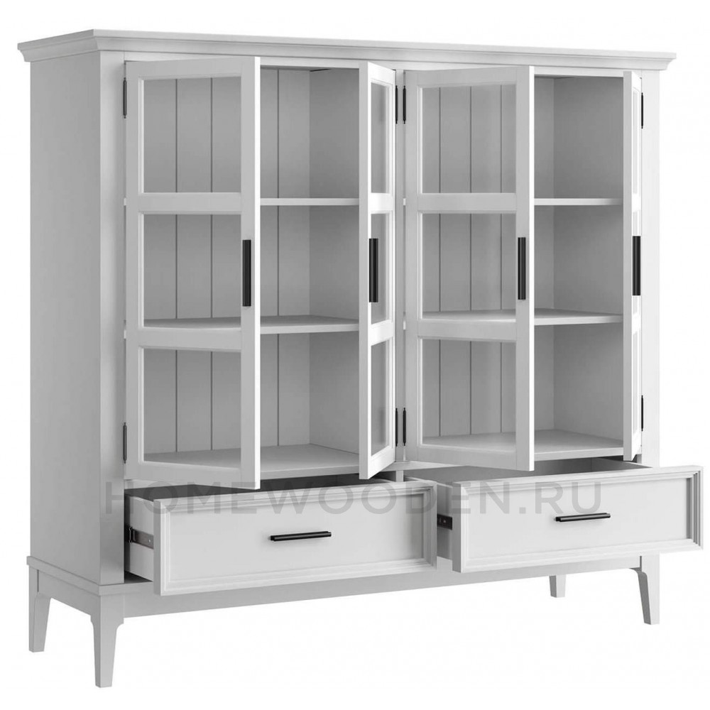 Шкаф для посуды Квадро-С 42 из массива сосны