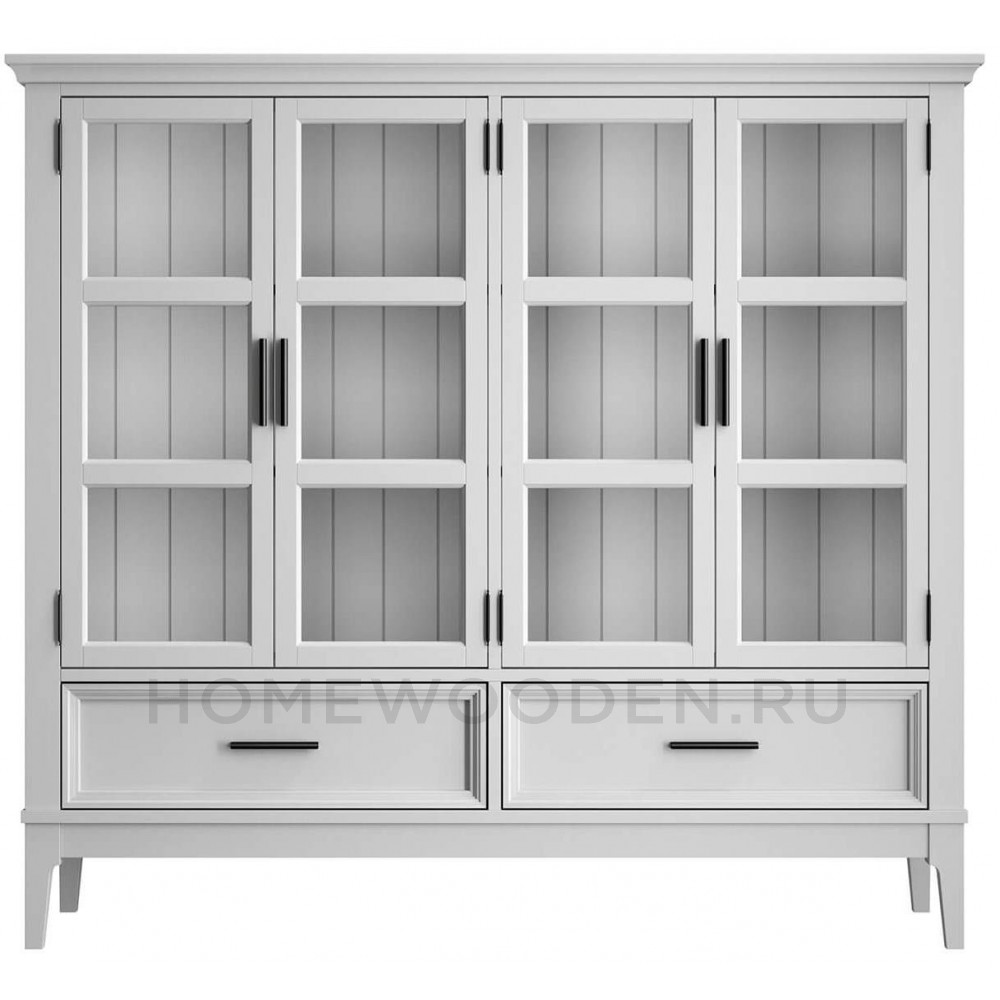 Шкаф для посуды Квадро-С 42 из массива сосны