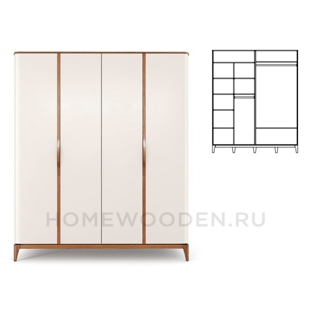 Шкаф для платья и белья Сиена ГМ 8701
