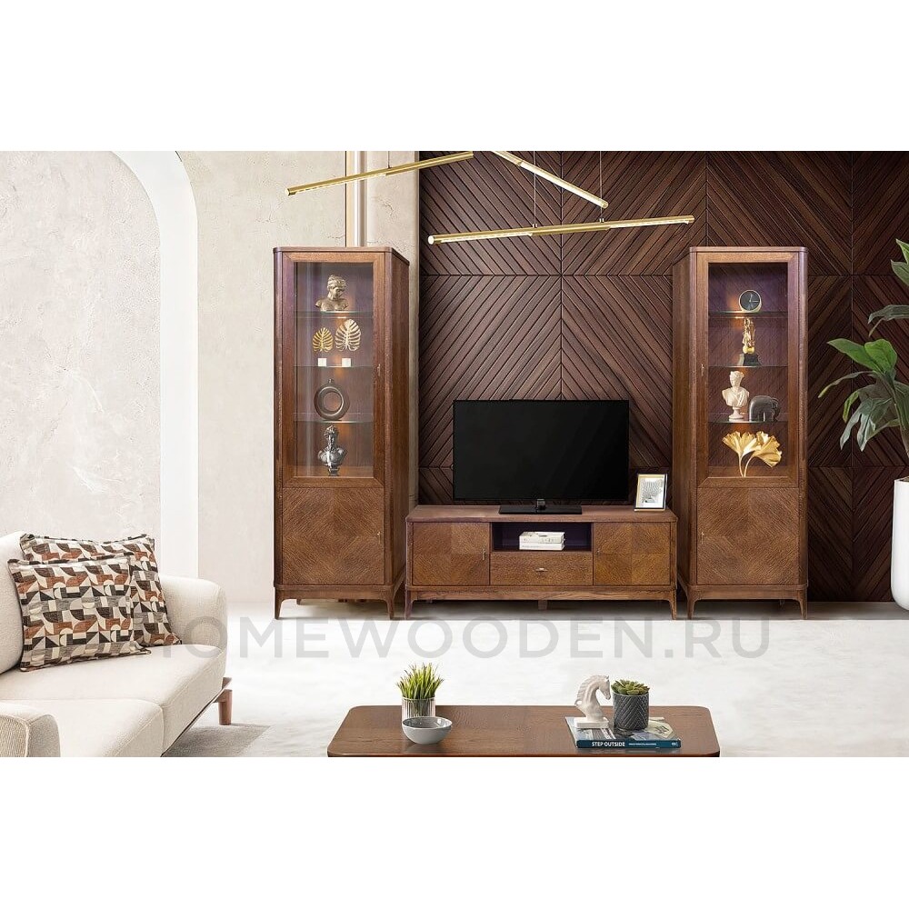 Шкаф-витрина Армани П1.135.0.11 массив дуба