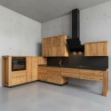 Кухня Квадро массив дуба 190х380 см