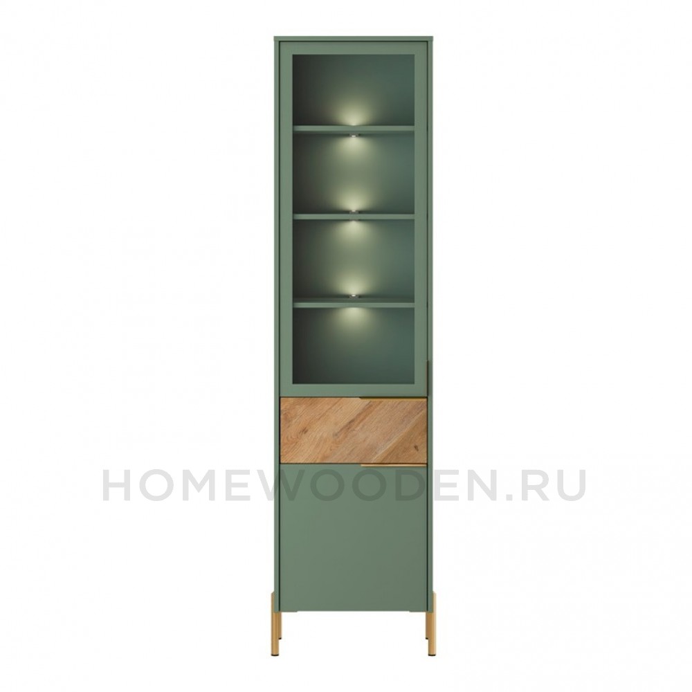 Витрина Сиена REG1W1D1S с подсветкой