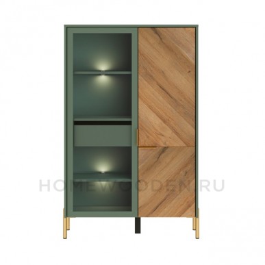 Витрина Сиена REG1W1D/140 с подсветкой