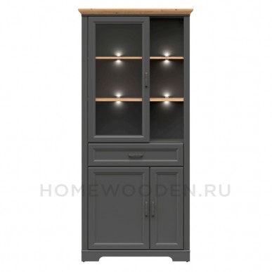 Шкаф с витриной Жасмин REG1W2D1S с подсветкой