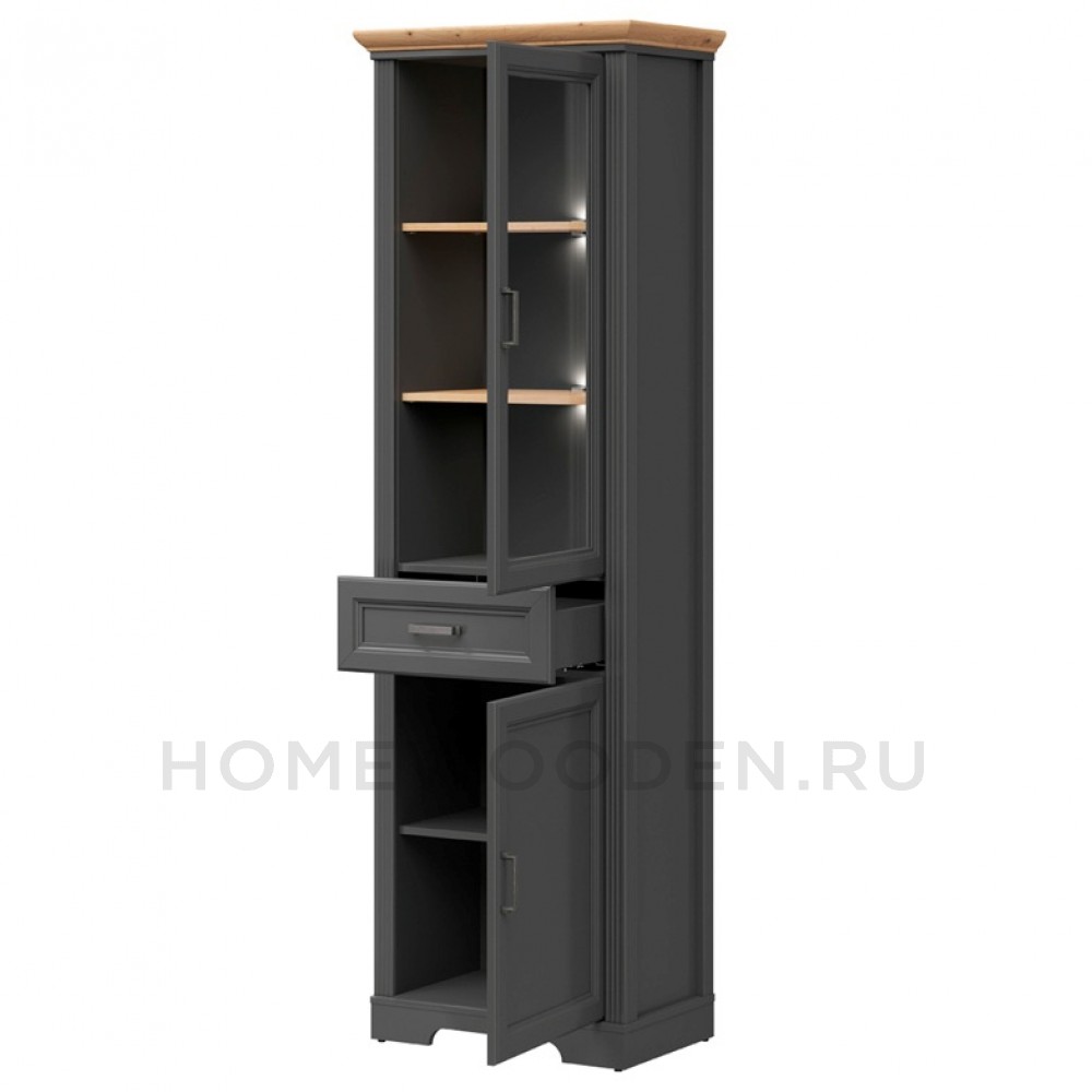 Шкаф с витриной Жасмин REG1W1D1S с подсветкой