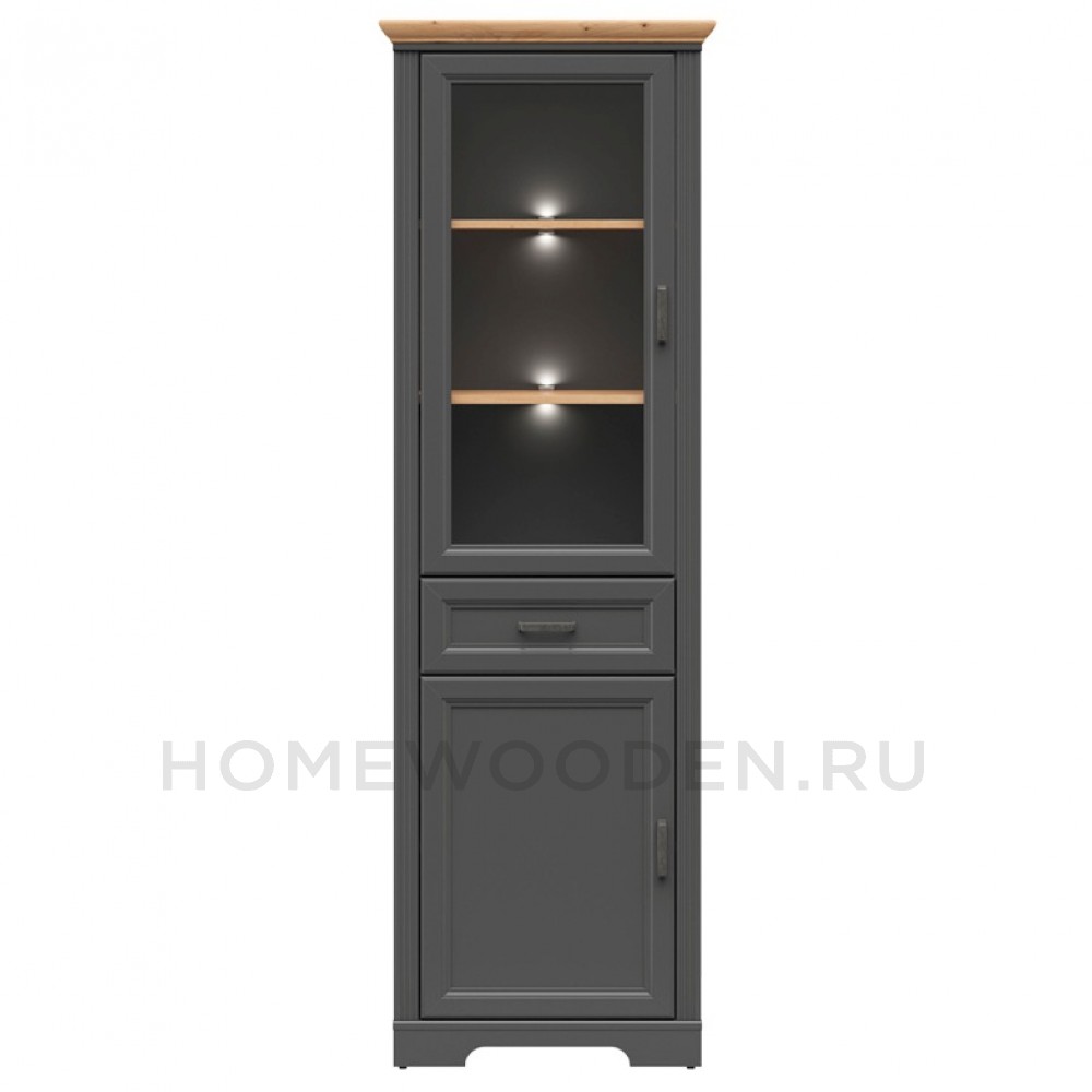 Шкаф с витриной Жасмин REG1W1D1S с подсветкой