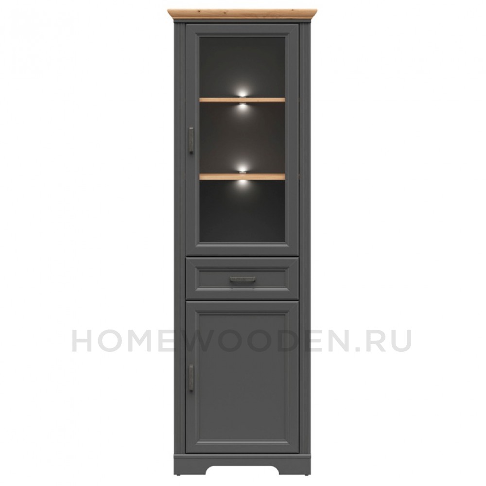Шкаф с витриной Жасмин REG1W1D1S с подсветкой