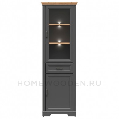 Шкаф с витриной Жасмин REG1W1D1S с подсветкой