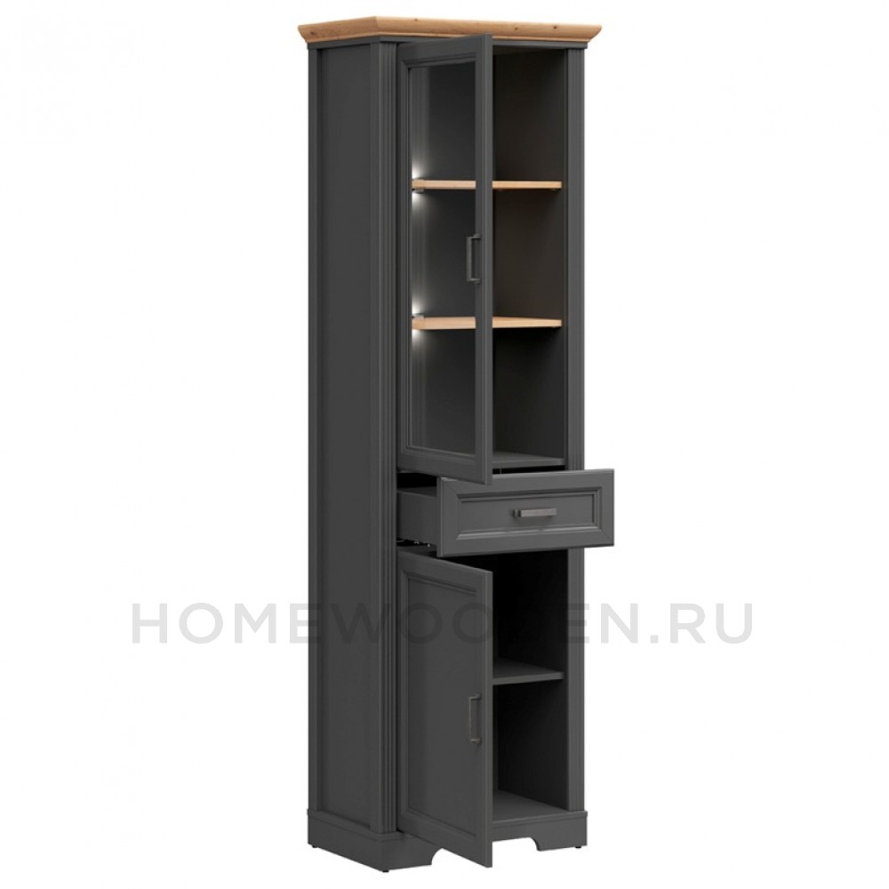 Шкаф с витриной Жасмин REG1W1D1S с подсветкой