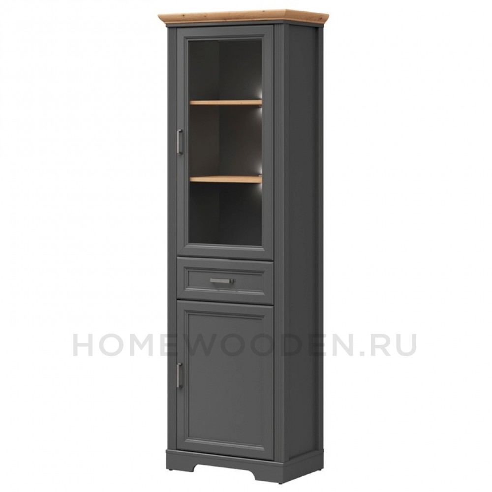 Шкаф с витриной Жасмин REG1W1D1S с подсветкой
