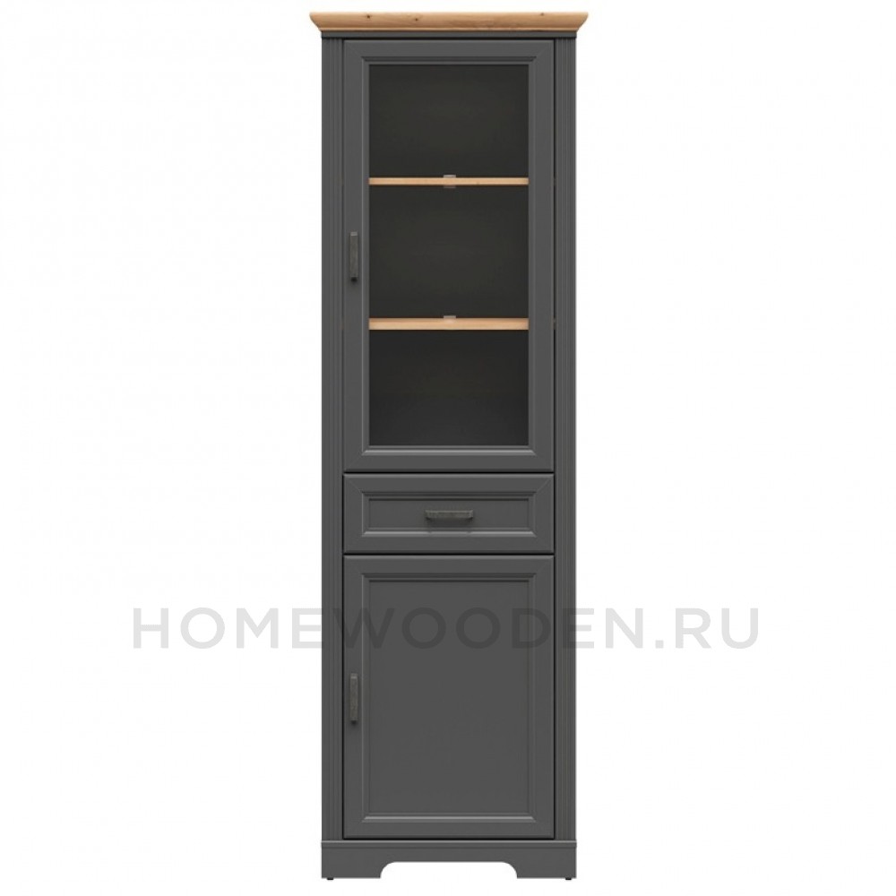 Шкаф с витриной Жасмин REG1W1D1S