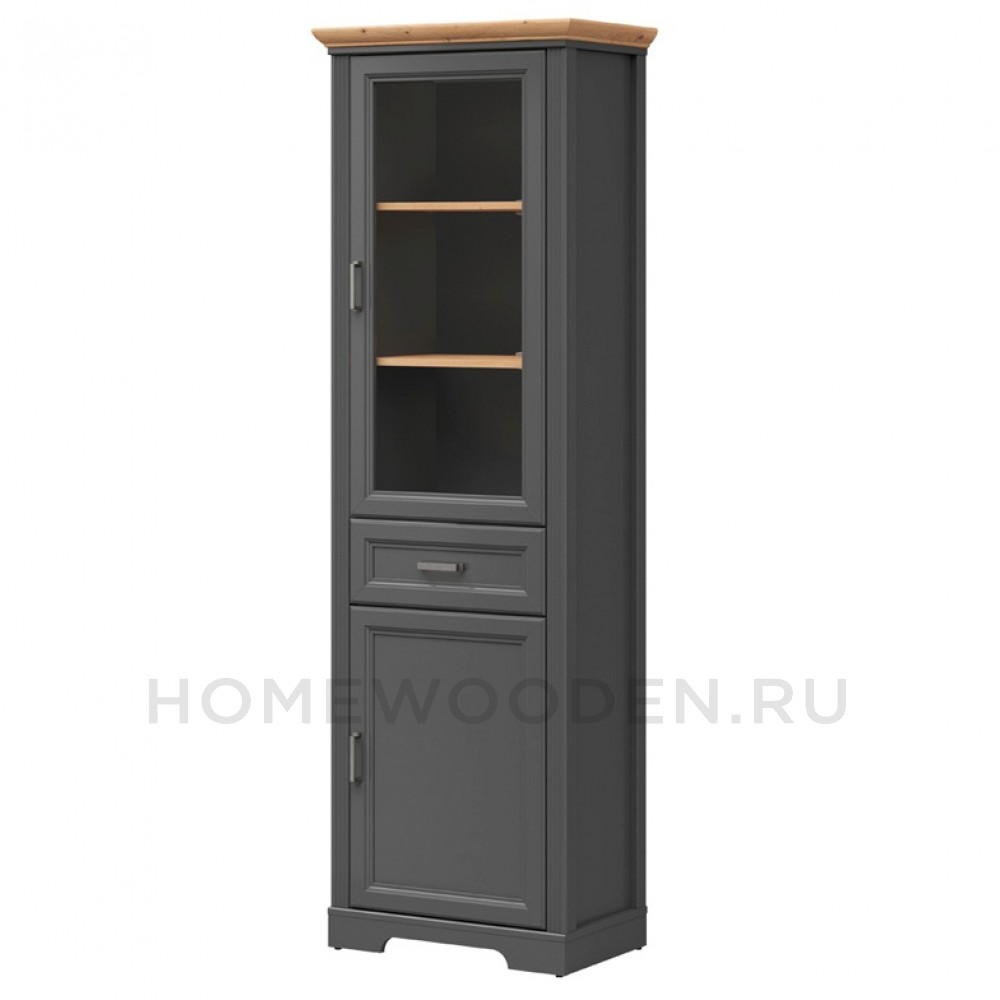 Шкаф с витриной Жасмин REG1W1D1S