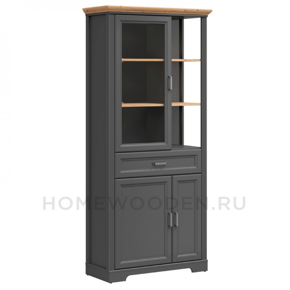 Шкаф с витриной Жасмин REG1W2D1S