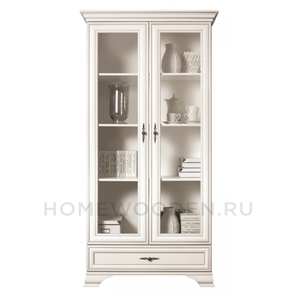Шкаф с витриной Кентаки REG2W1S