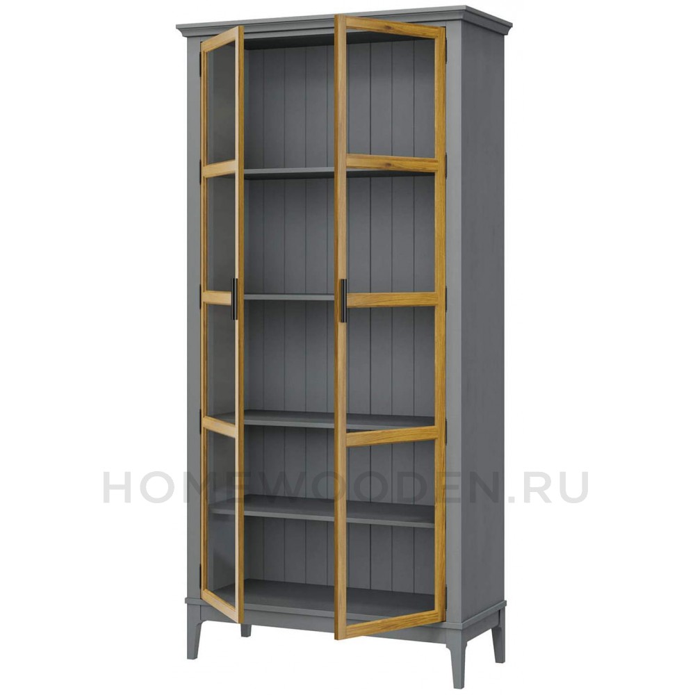 Шкаф для книг Квадро-С 220 из массива сосны