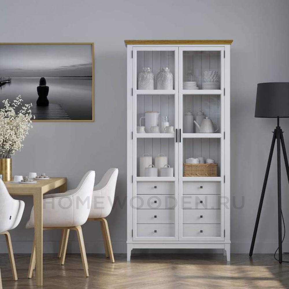 Шкаф для книг Квадро-С 220/04 из массива сосны